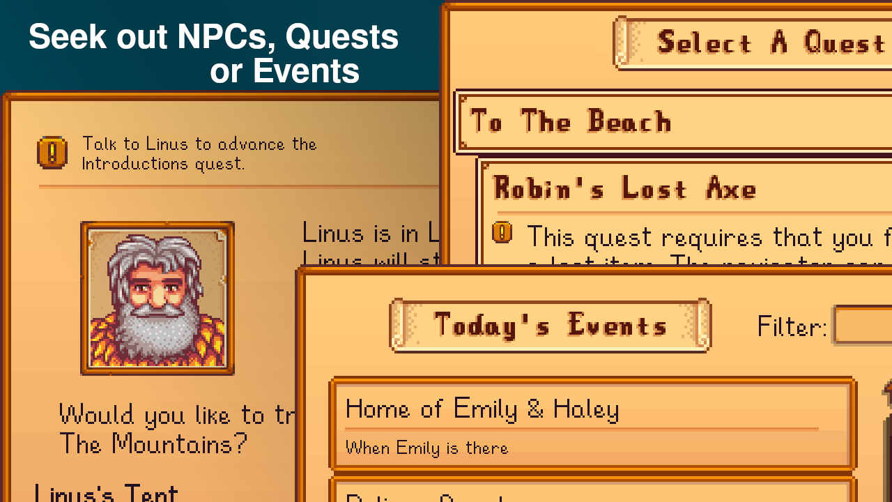 World Navigator mod for Stardew Valley