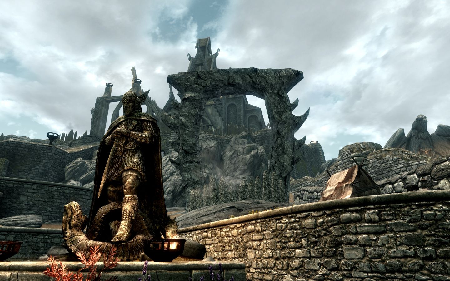 Oblivion Gates in Cities mod for The Elder Scrolls V: Skyrim Special Edition