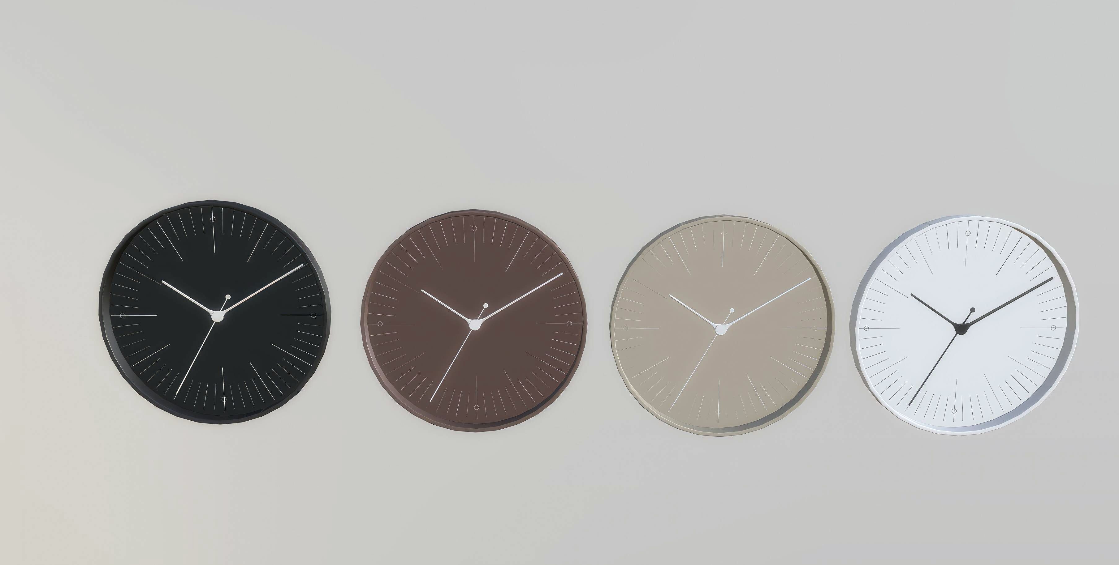 Minimal wall clock set mod for The Sims 4 