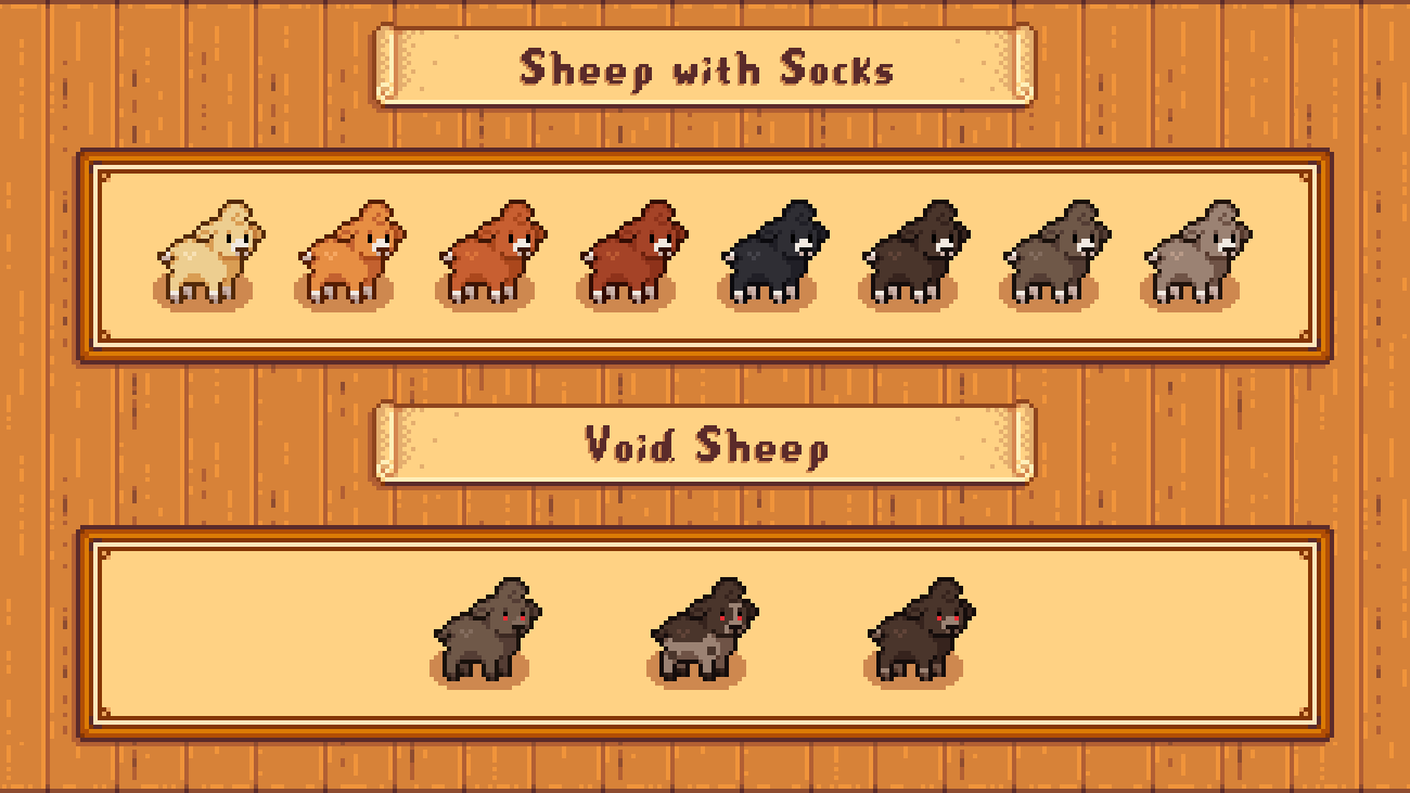 Elle's Cuter Barn Animals mod for Stardew Valley