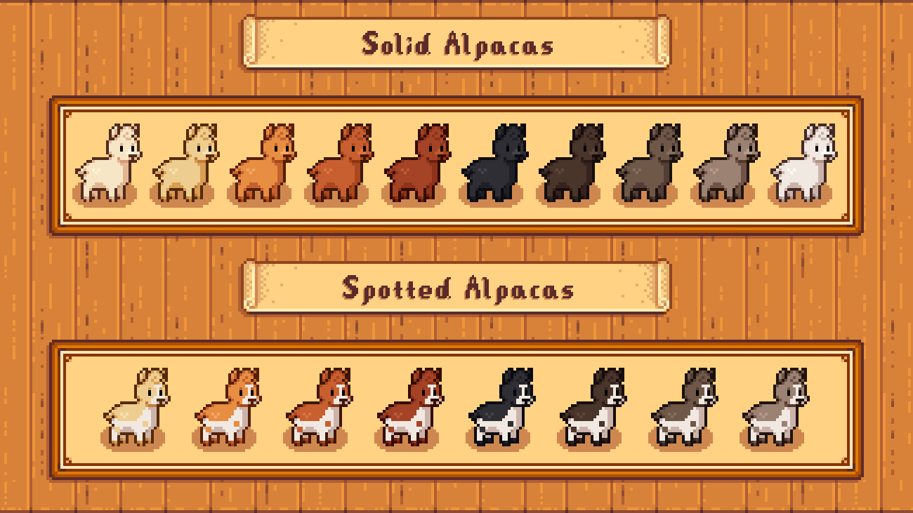 Elle's Cuter Barn Animals mod for Stardew Valley