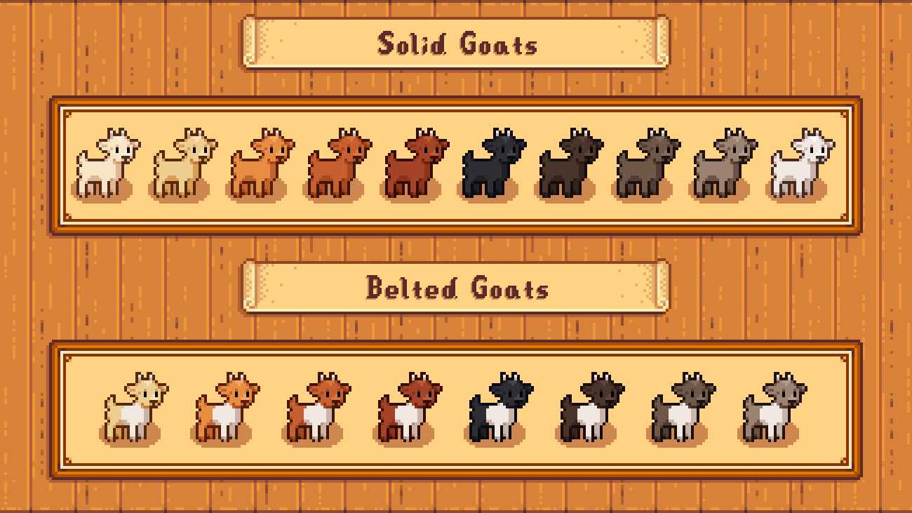 Elle's Cuter Barn Animals mod for Stardew Valley