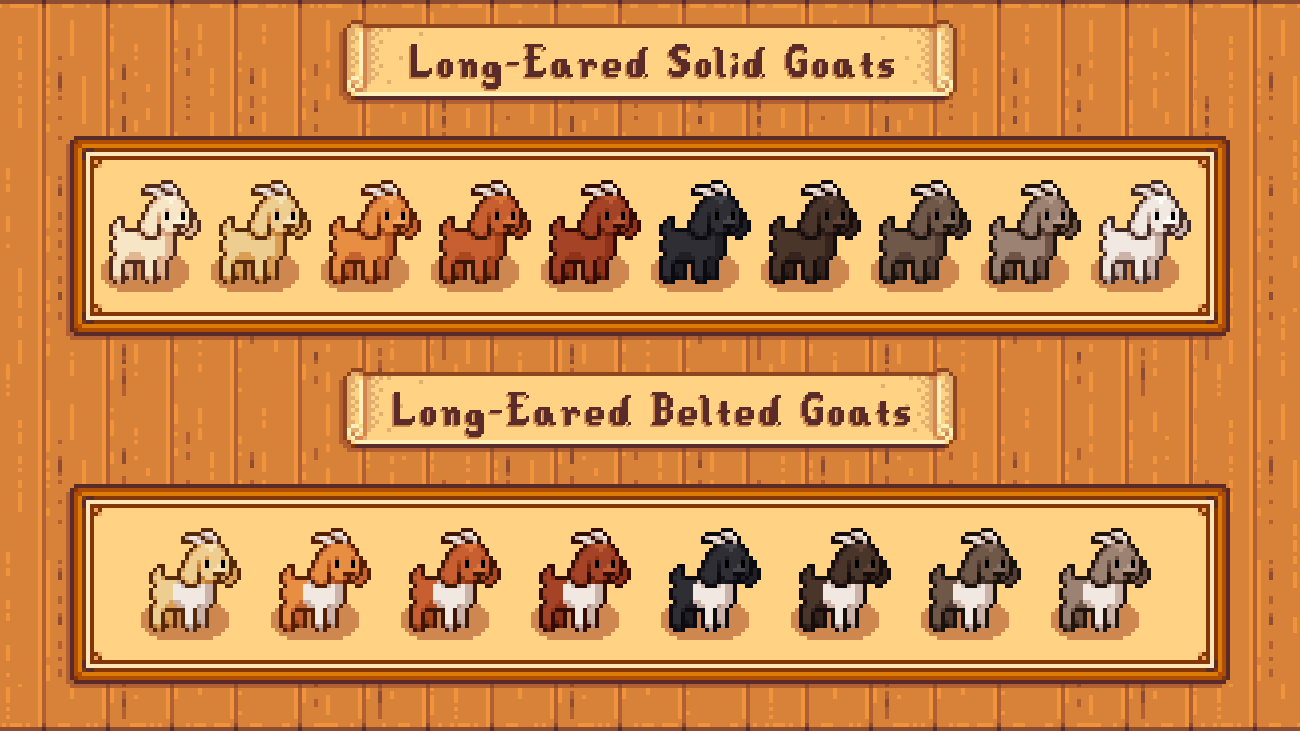 Elle's Cuter Barn Animals mod for Stardew Valley