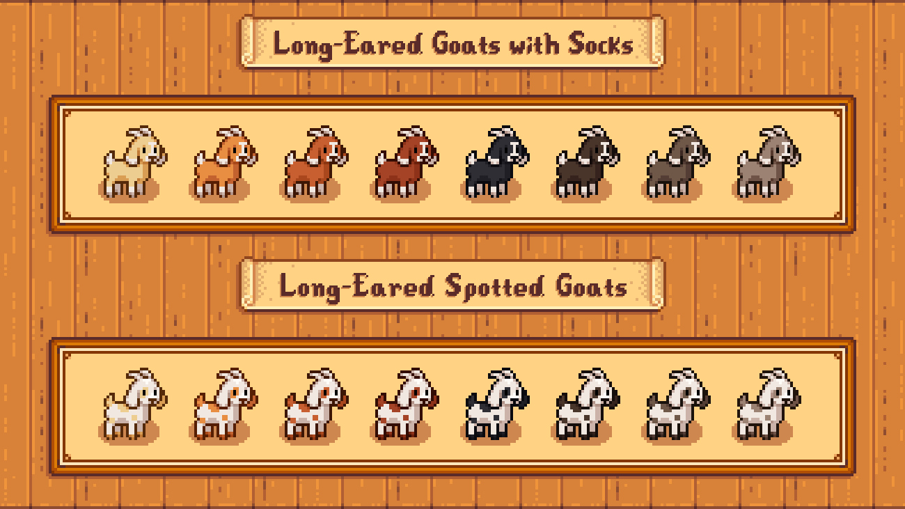 Elle's Cuter Barn Animals mod for Stardew Valley