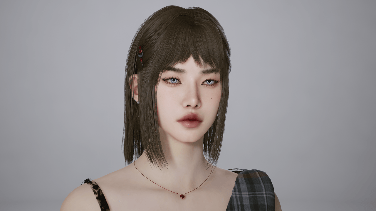 Morille Hair mod for InZOI