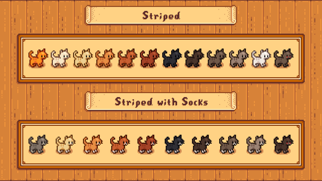 Elle's Cuter Cats mod for Stardew Valley
