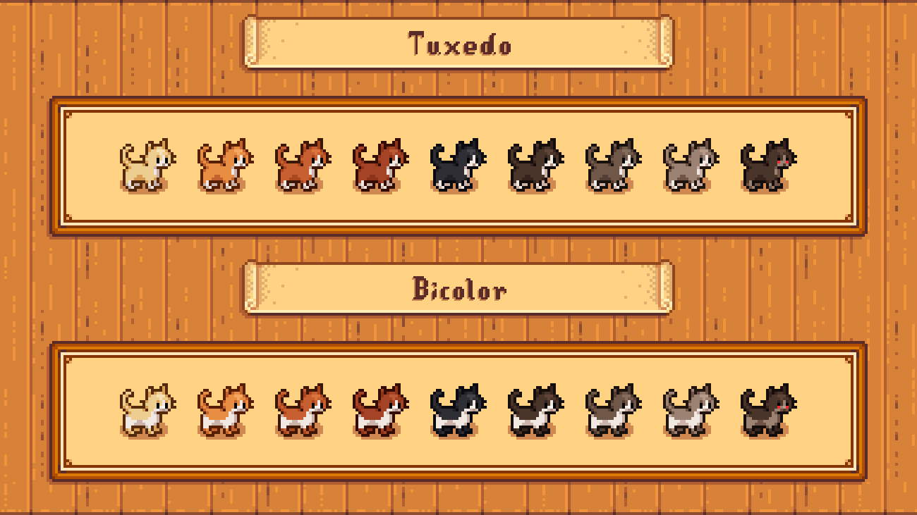 Elle's Cuter Cats mod for Stardew Valley