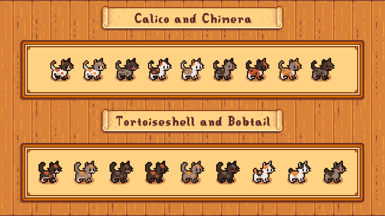 Elle's Cuter Cats mod for Stardew Valley