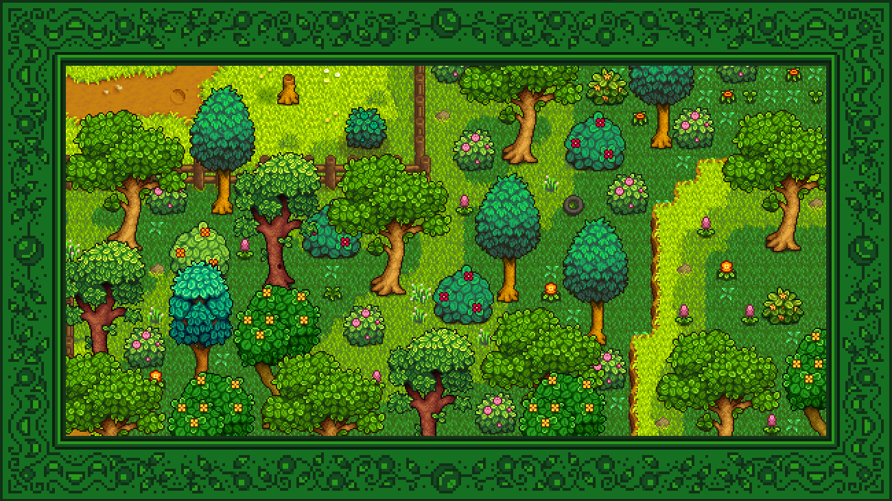 Elle's Cuter Foliage mod for Stardew Valley