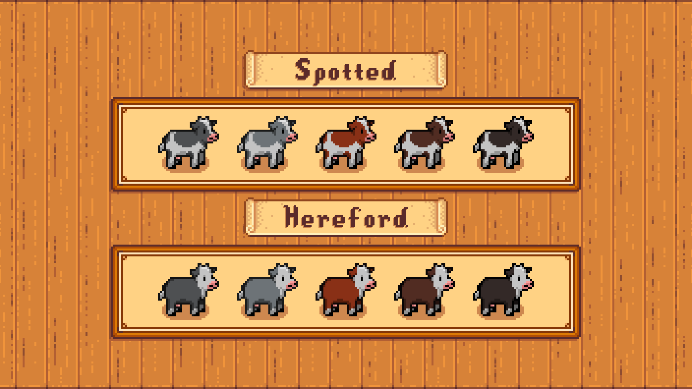 Elle's Old Barn Animals - Stardew Valley