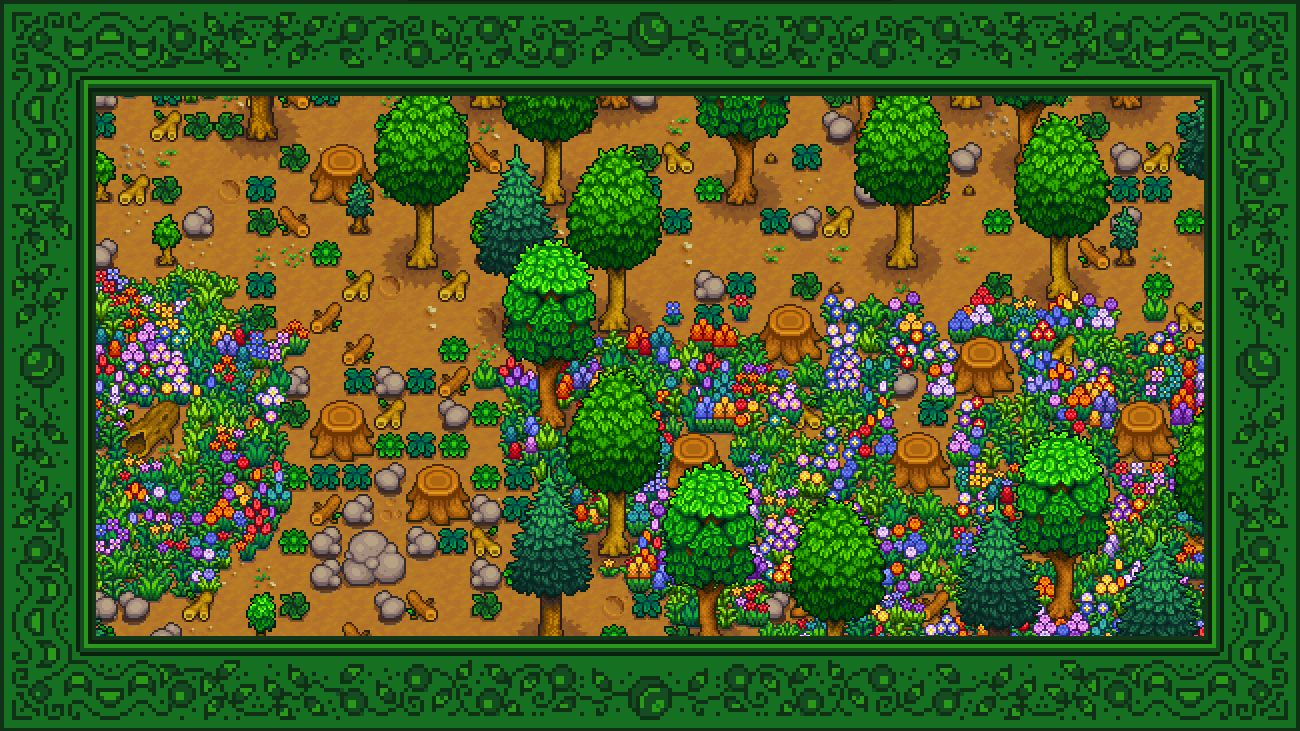 Elle's Cuter Foliage mod for Stardew Valley