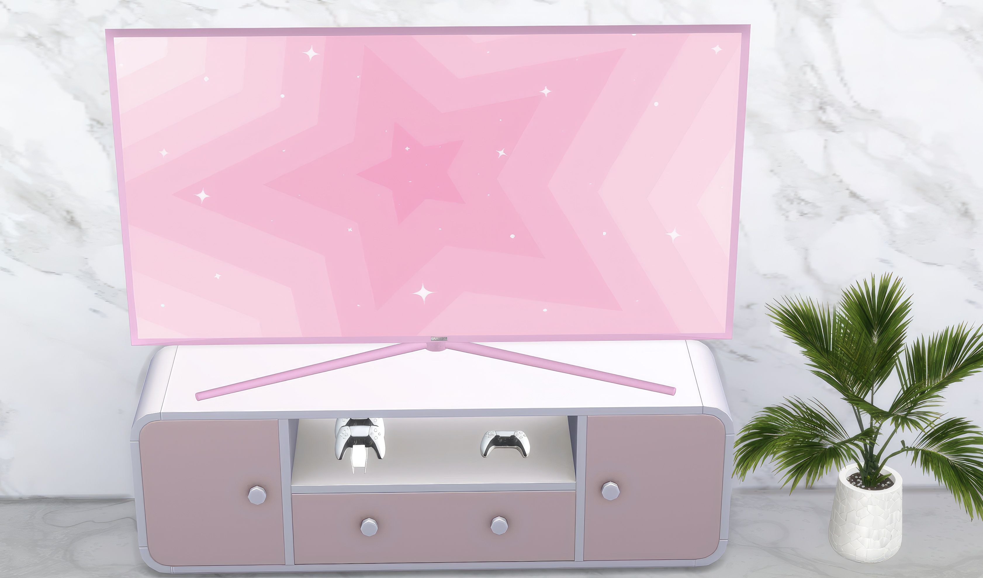 Barbie Pink TV set mod for The Sims 4 