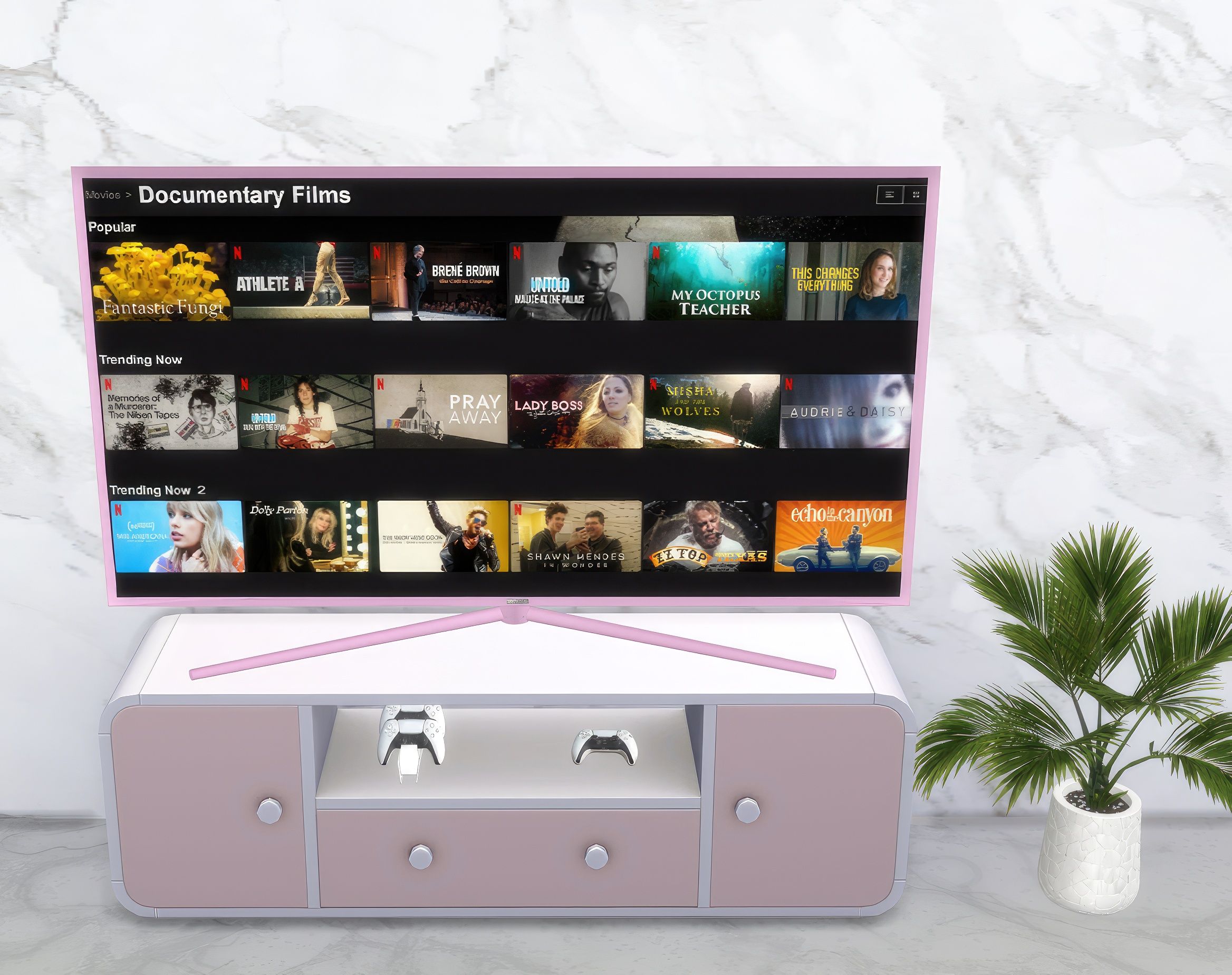 Barbie Pink TV set mod for The Sims 4 