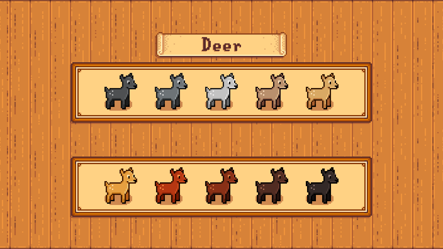 Elle's Old Barn Animals mod for Stardew Valley