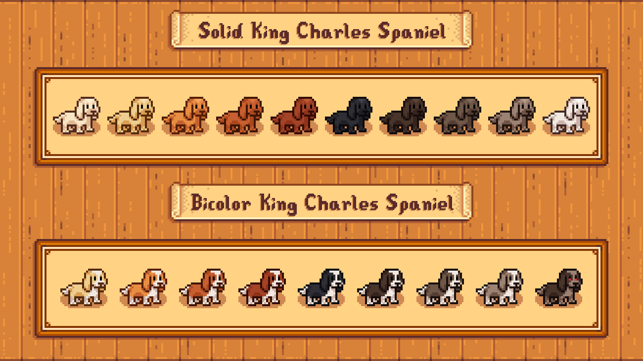 Elle's Cuter Dogs mod for Stardew Valley