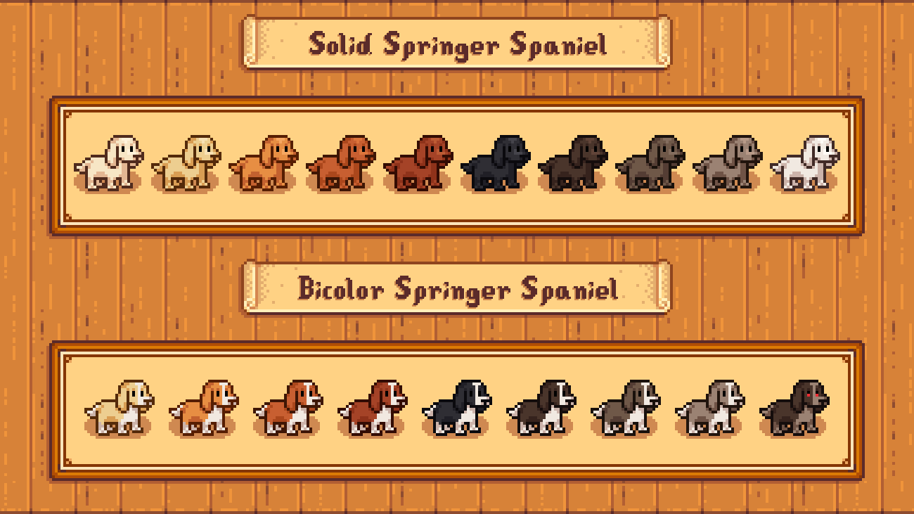 Elle's Cuter Dogs mod for Stardew Valley