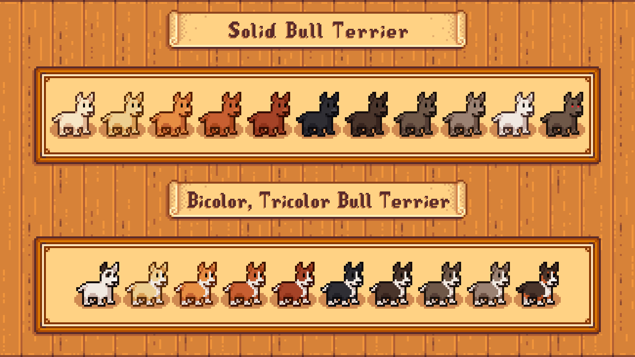 Elle's Cuter Dogs mod for Stardew Valley