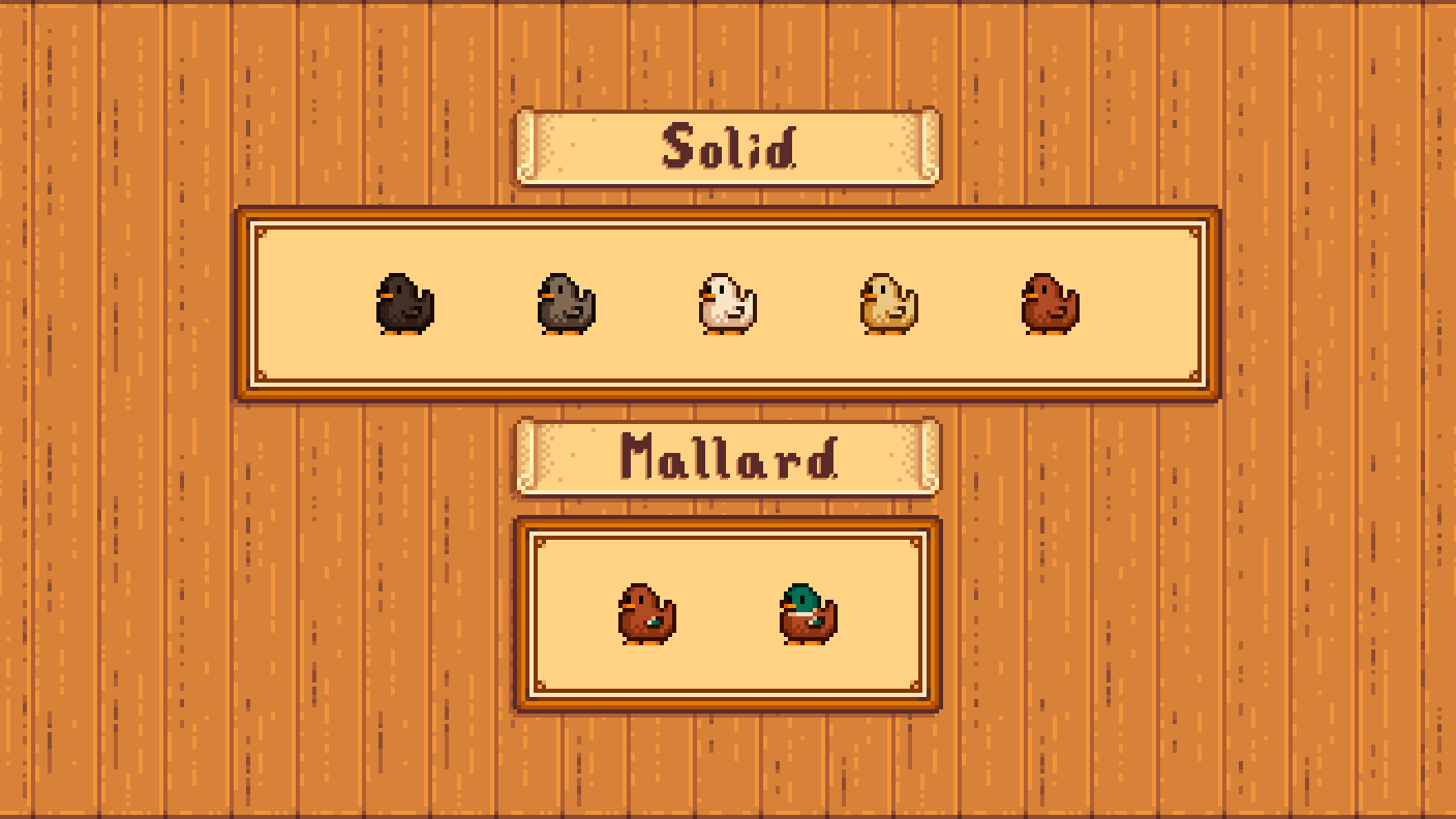 Elle's New Coop Animals mod for Stardew Valley