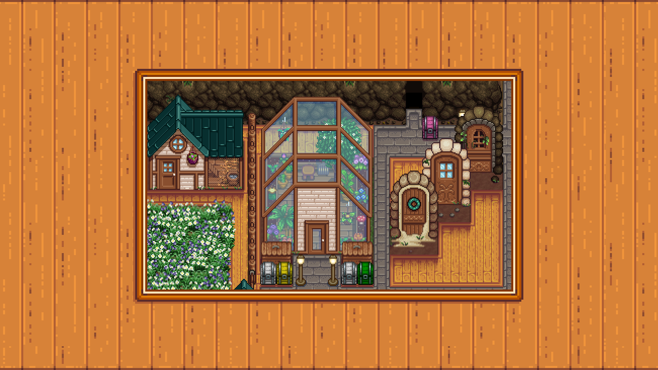 Elle's Seasonal Buildings mod for Stardew Valley