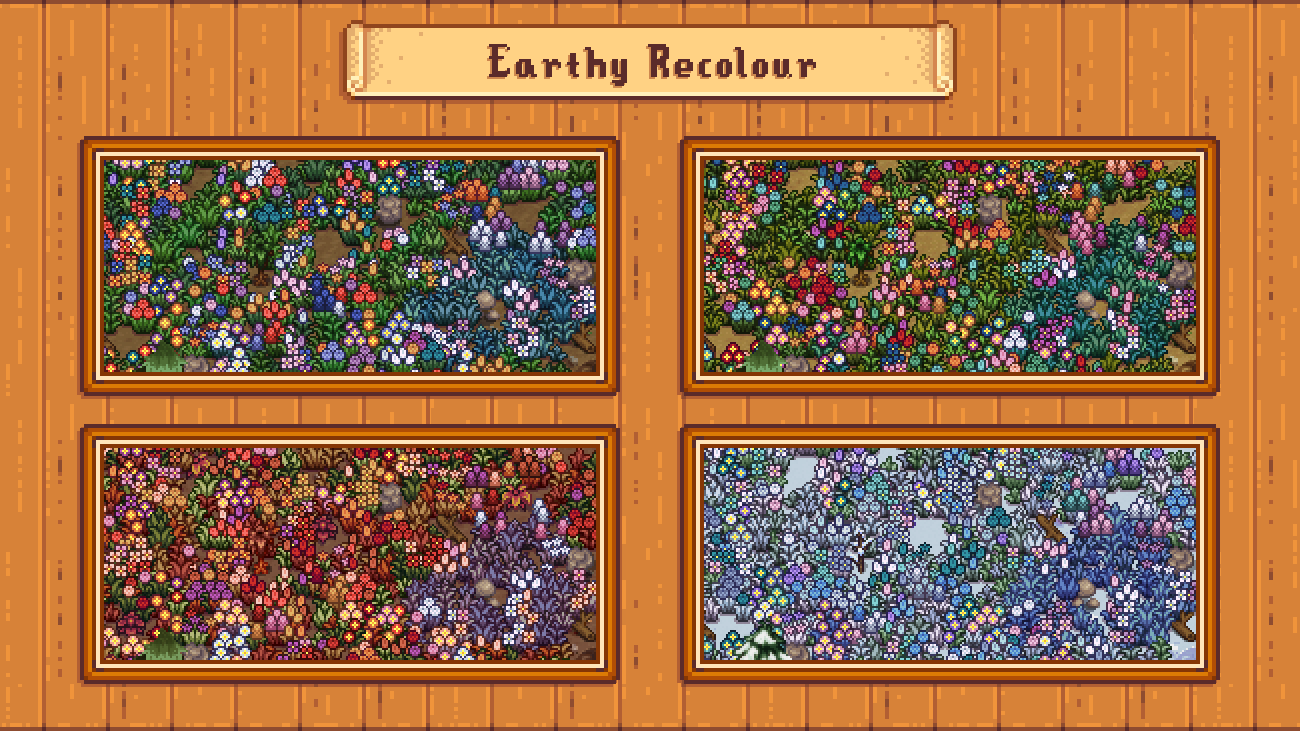 Elle's Cuter Grass mod for Stardew Valley