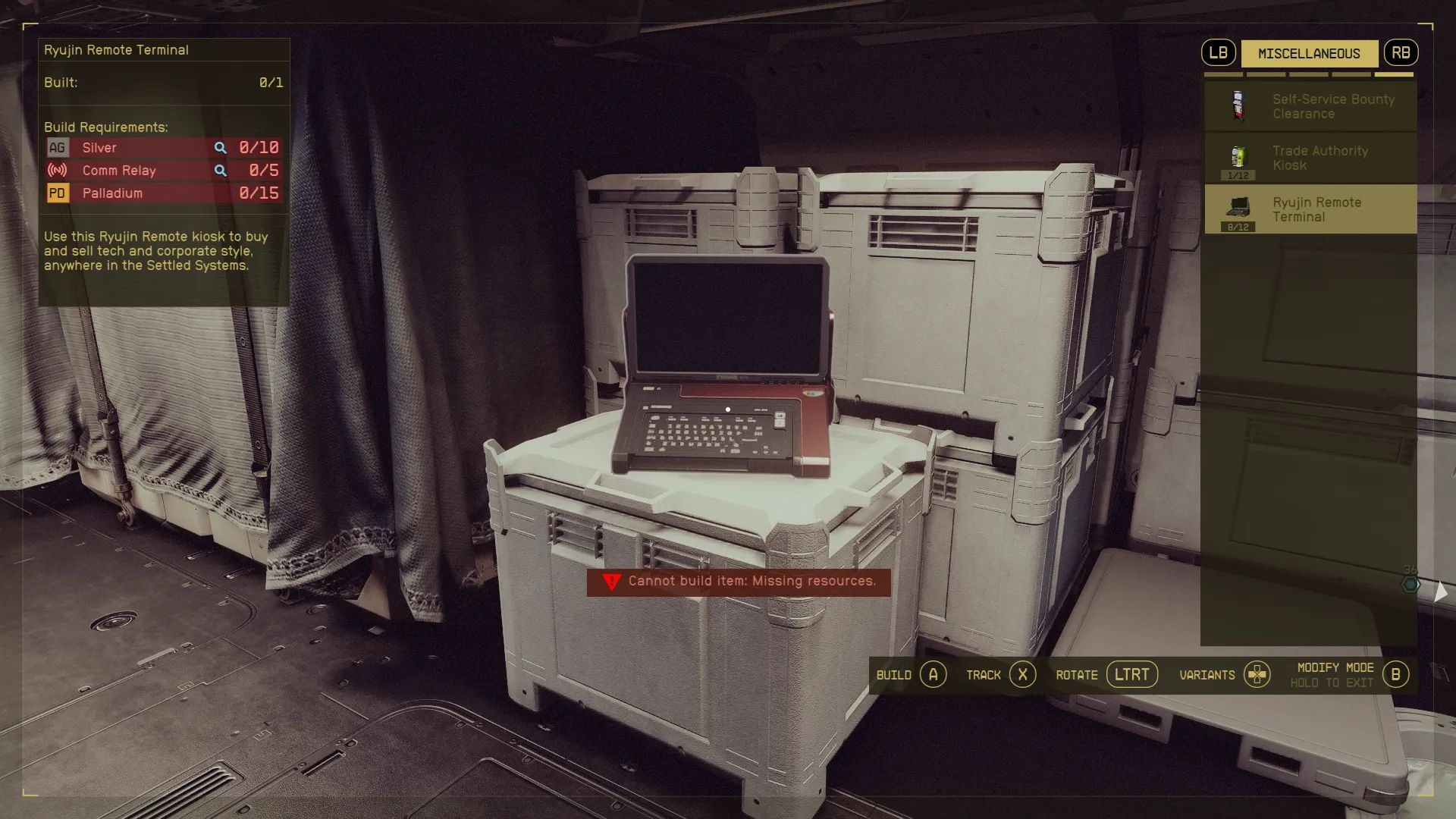 Interstellar Trade mod for Starfield