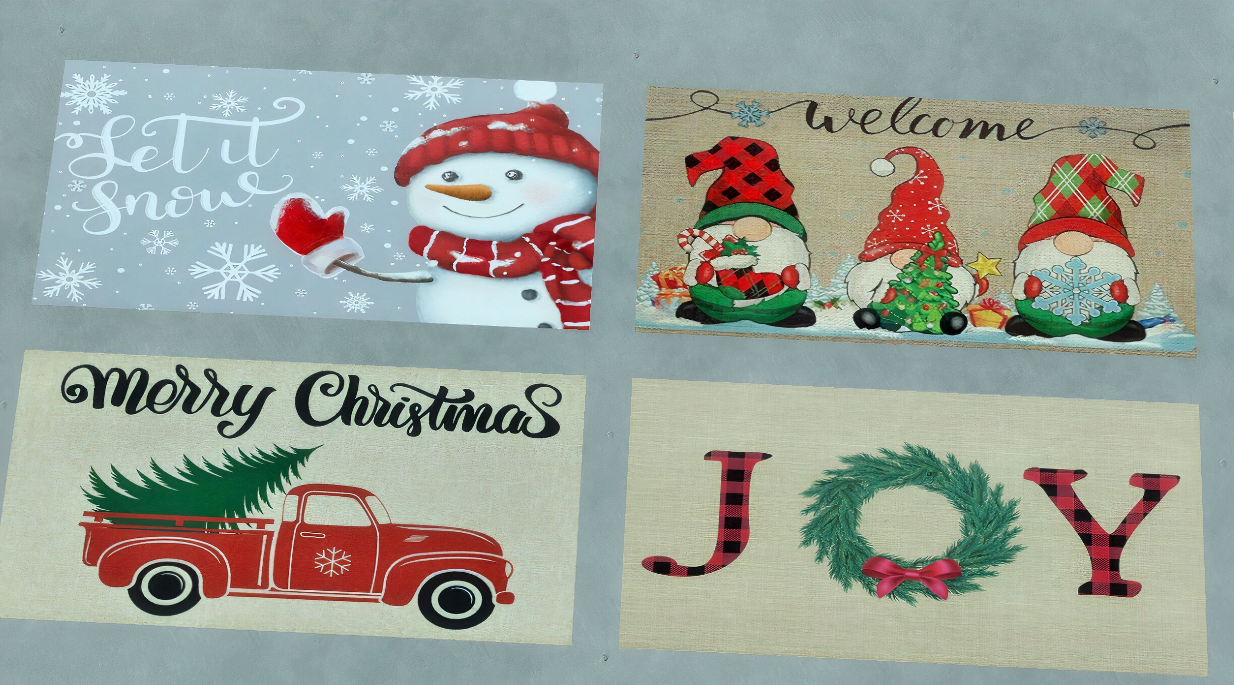 Xmas Door mats set mod for The Sims 4 