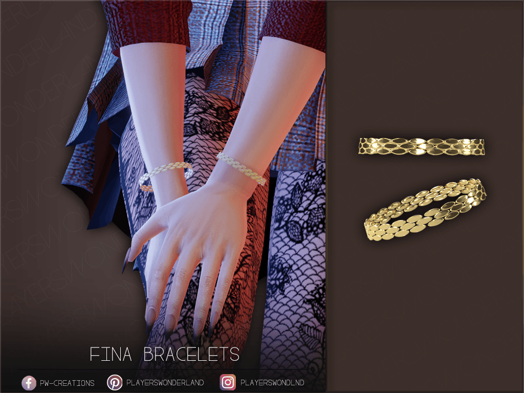 Fina Bracelet mod for The Sims 4 