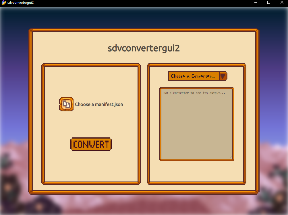 sdvconvertergui2 mod for Stardew Valley
