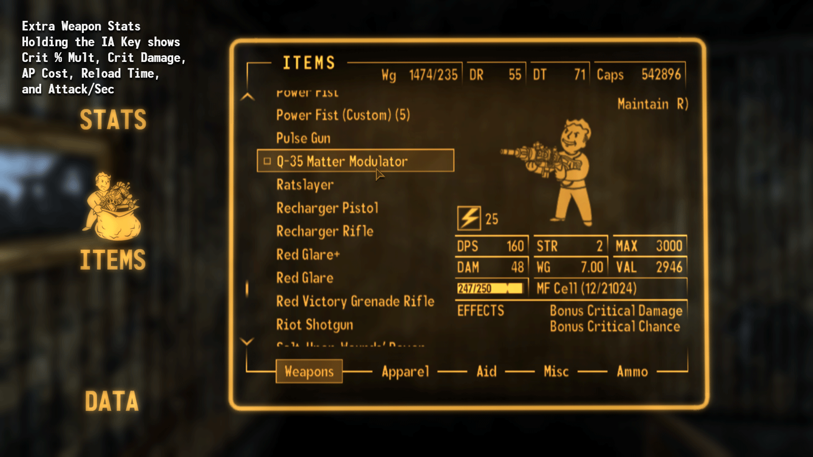 Item Assistant - Highlighter and Improved Menus mod for Fallout: New Vegas