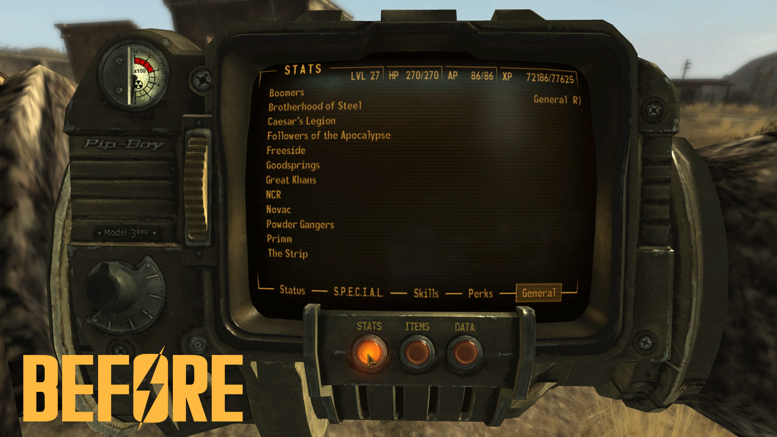 Female Pipboy Aligned For YUP mod for Fallout: New Vegas