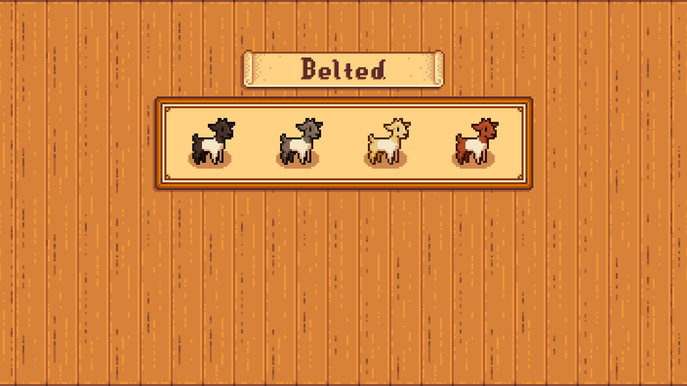 Elle's New Barn Animals mod for Stardew Valley