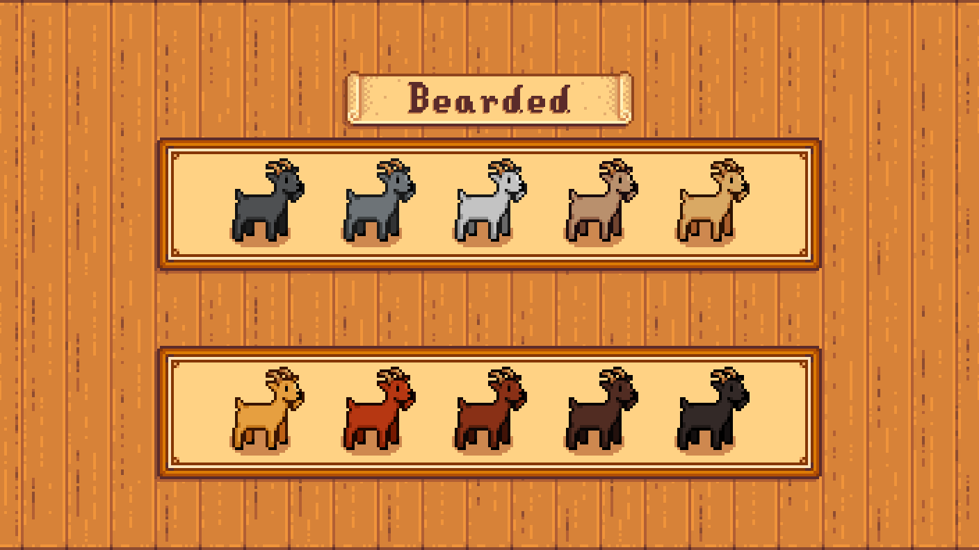 Elle's Old Barn Animals mod for Stardew Valley
