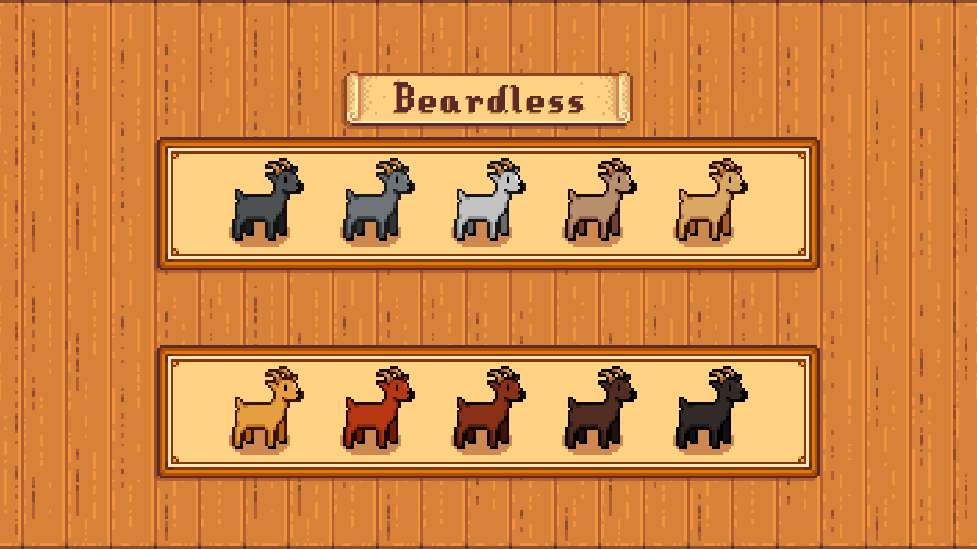 Elle's Old Barn Animals mod for Stardew Valley