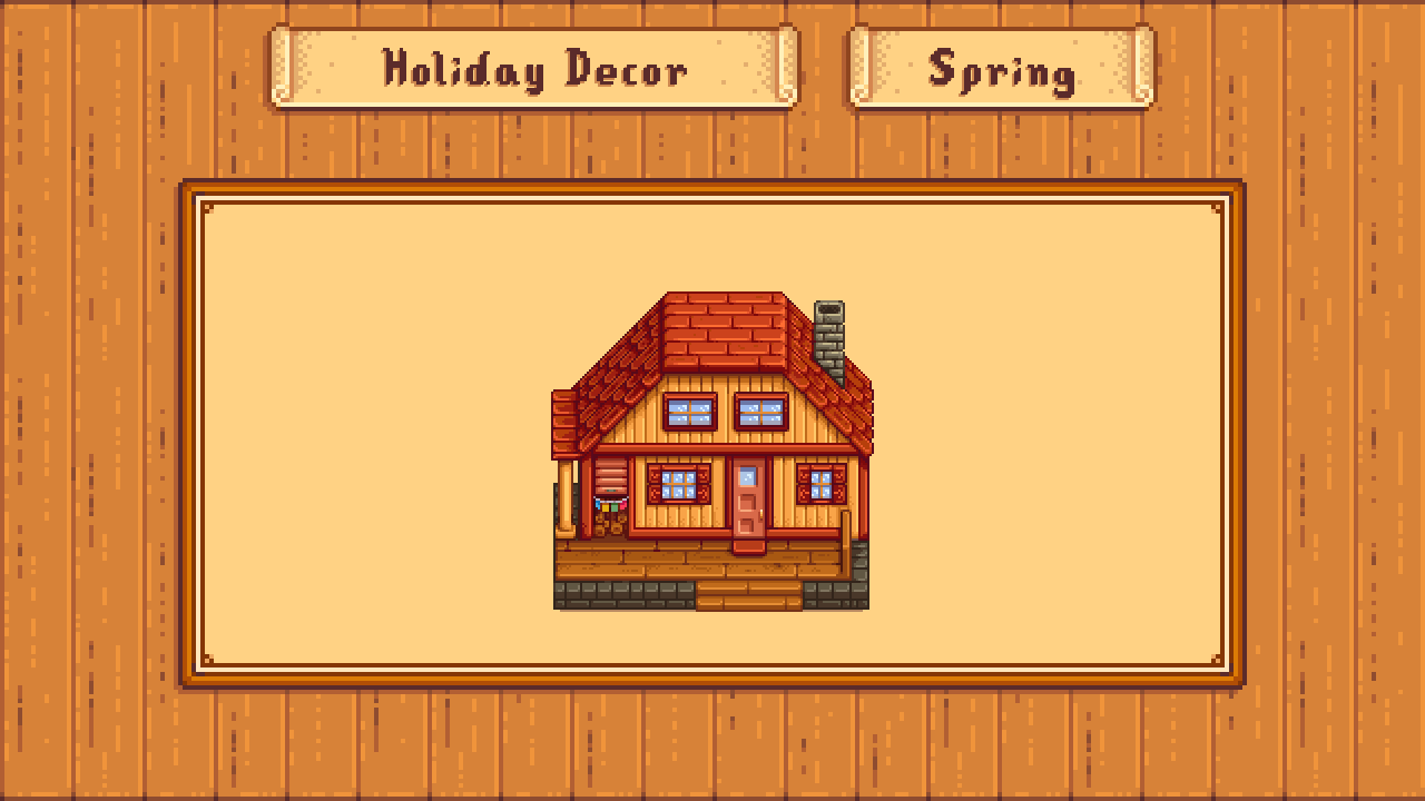 Elle's Seasonal Vanilla Buildings mod for Stardew Valley