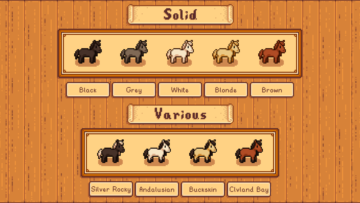 Elle's New Horses - Stardew Valley