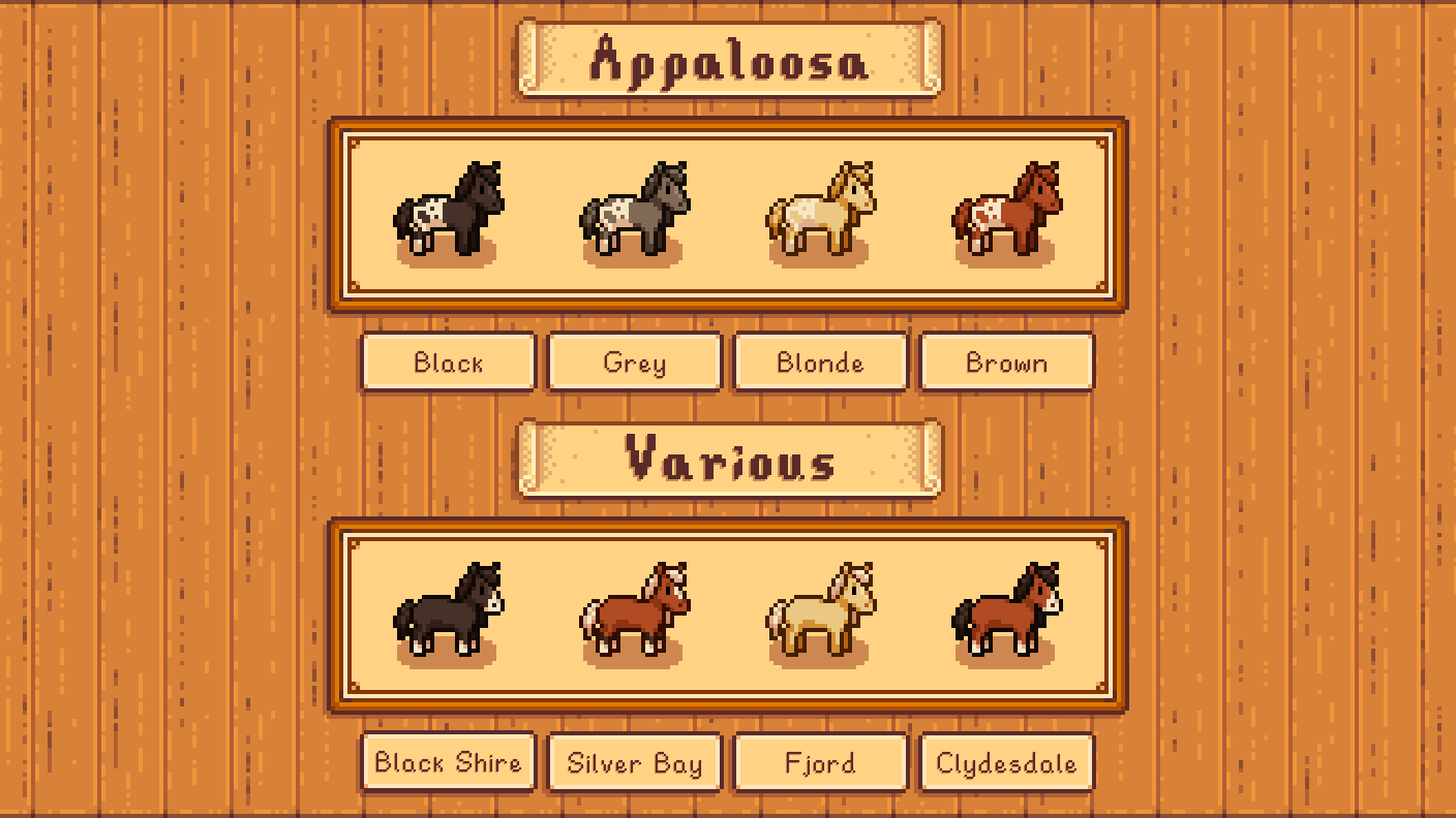 Elle's New Horses - Stardew Valley