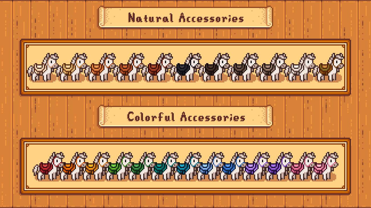 Elle's Cuter Horses mod for Stardew Valley
