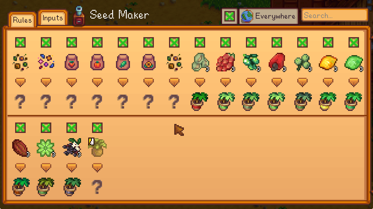 Mix All The Seeds mod for Stardew Valley