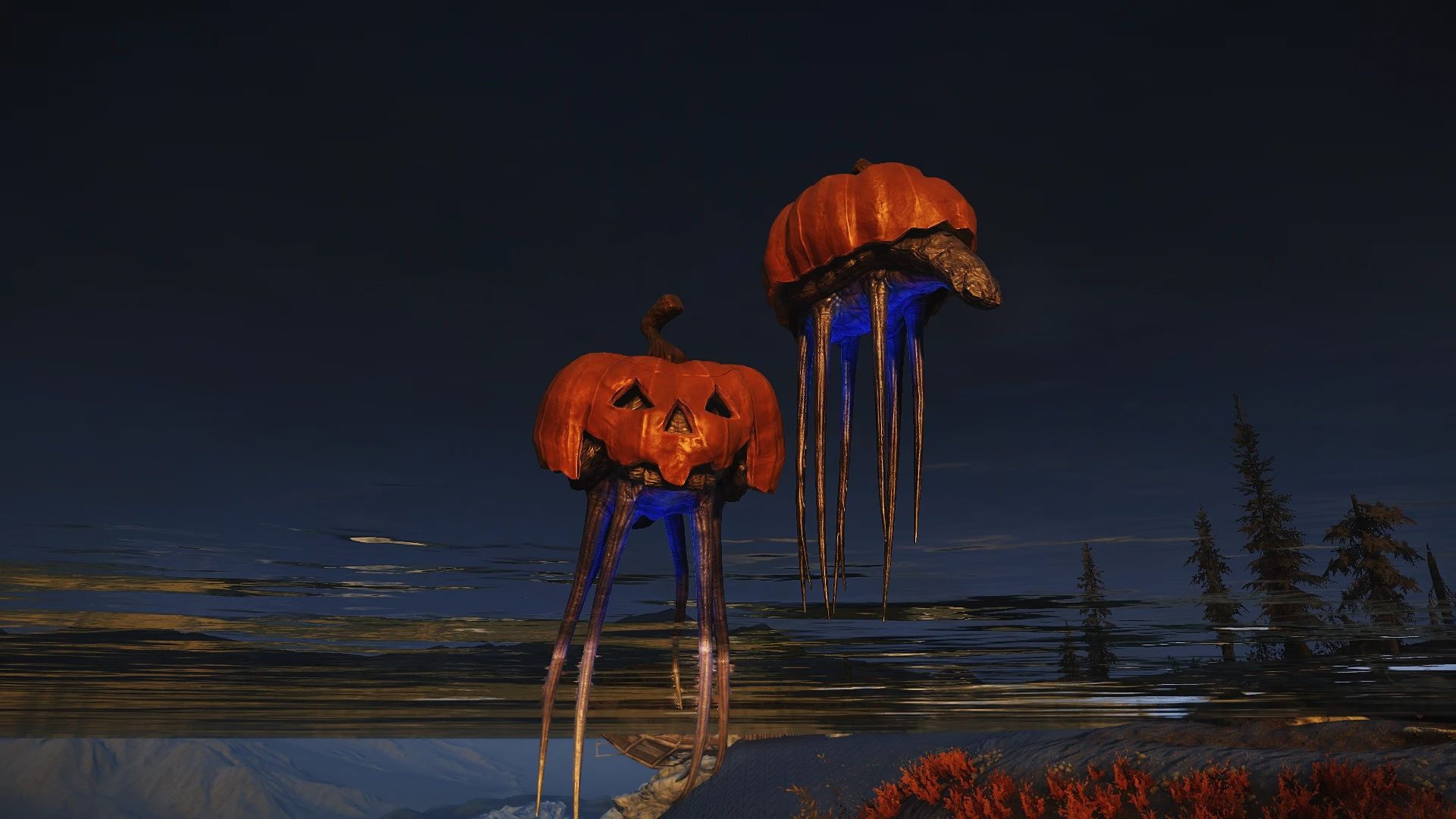 Kanjs - Netch Animated and Halloween Netch mod for The Elder Scrolls V: Skyrim Special Edition