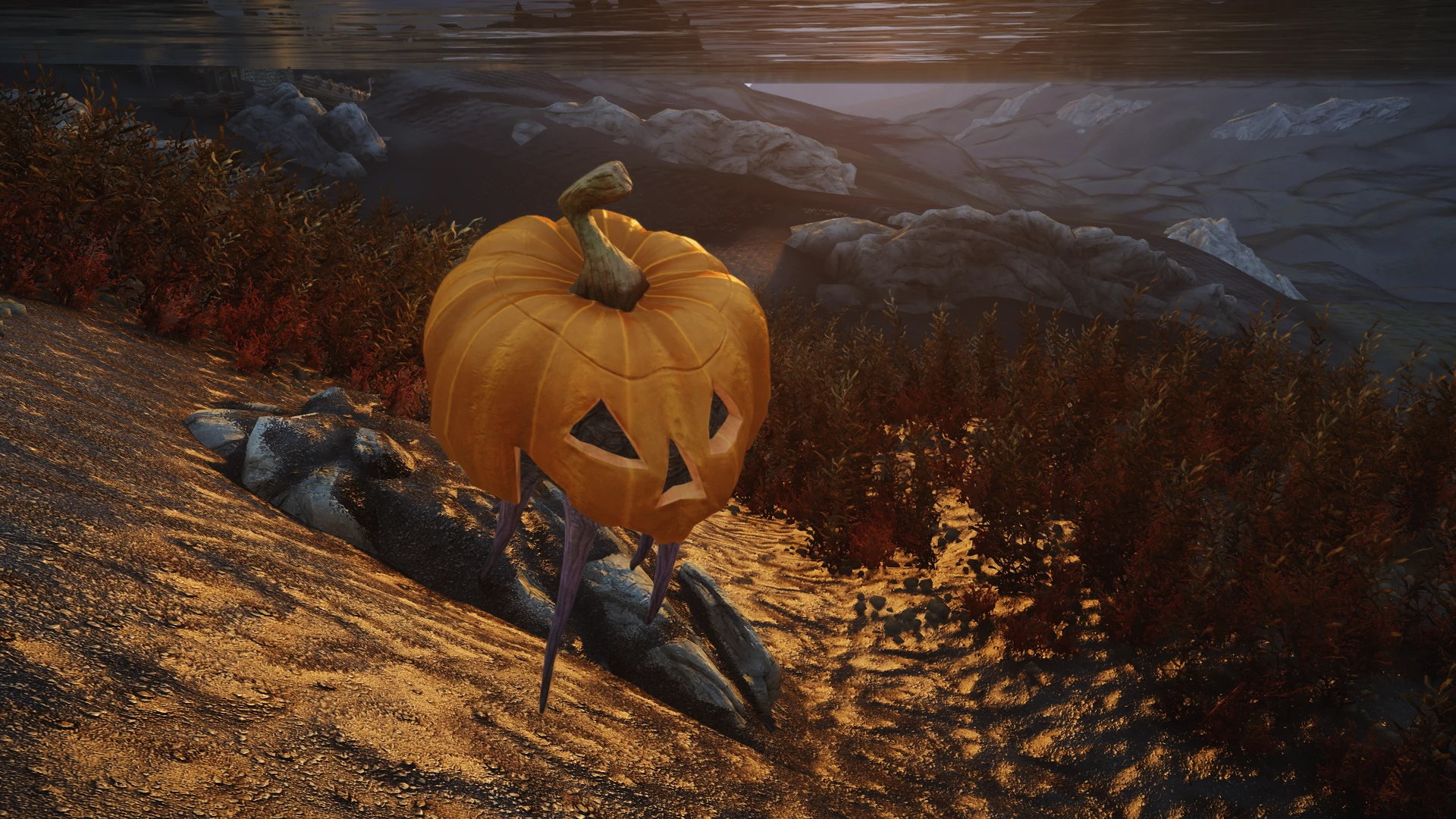 Kanjs - Netch Animated and Halloween Netch mod for The Elder Scrolls V: Skyrim Special Edition