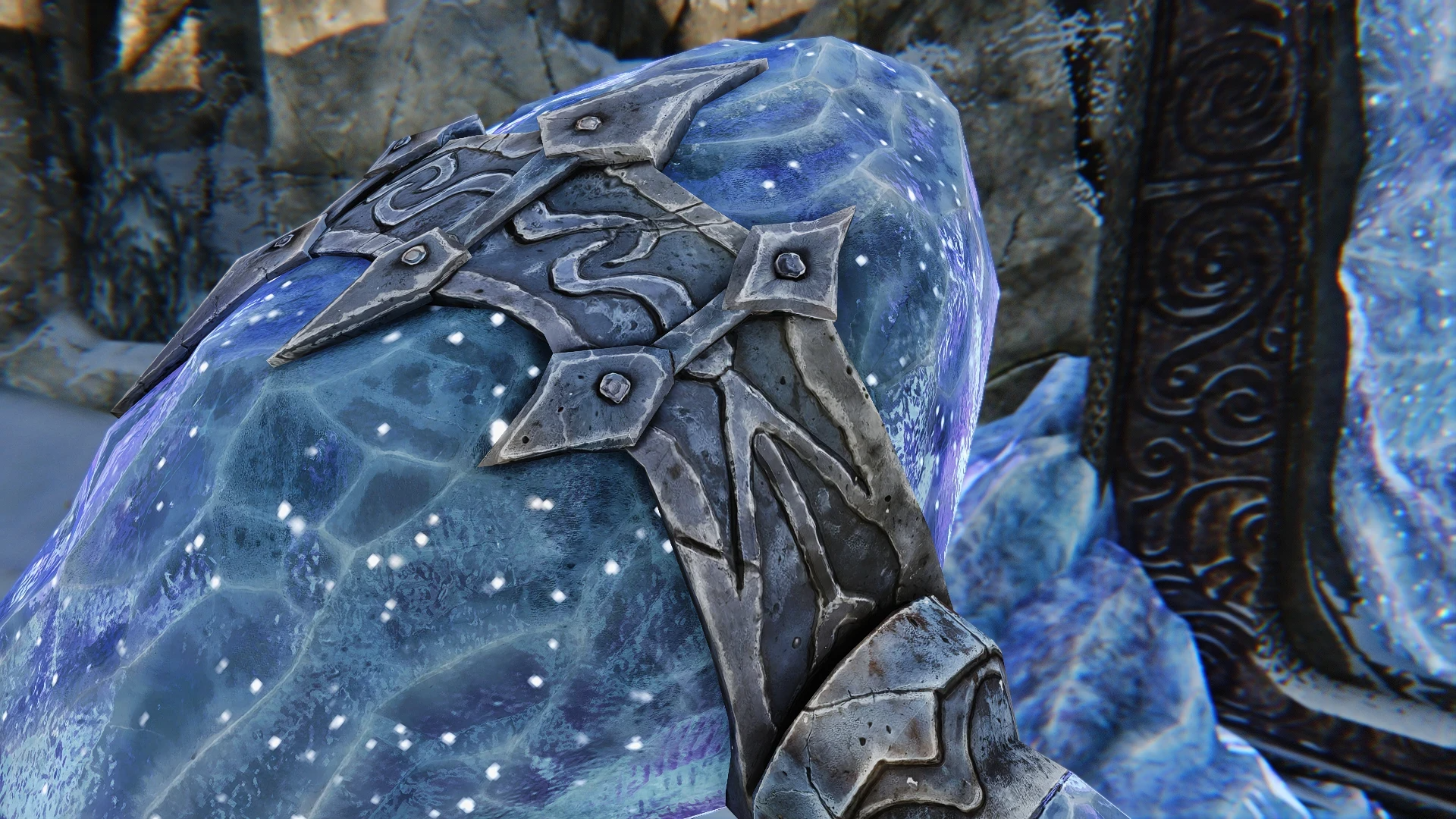 Kanjs - Stalhrim Weapons Animated mod for The Elder Scrolls V: Skyrim Special Edition