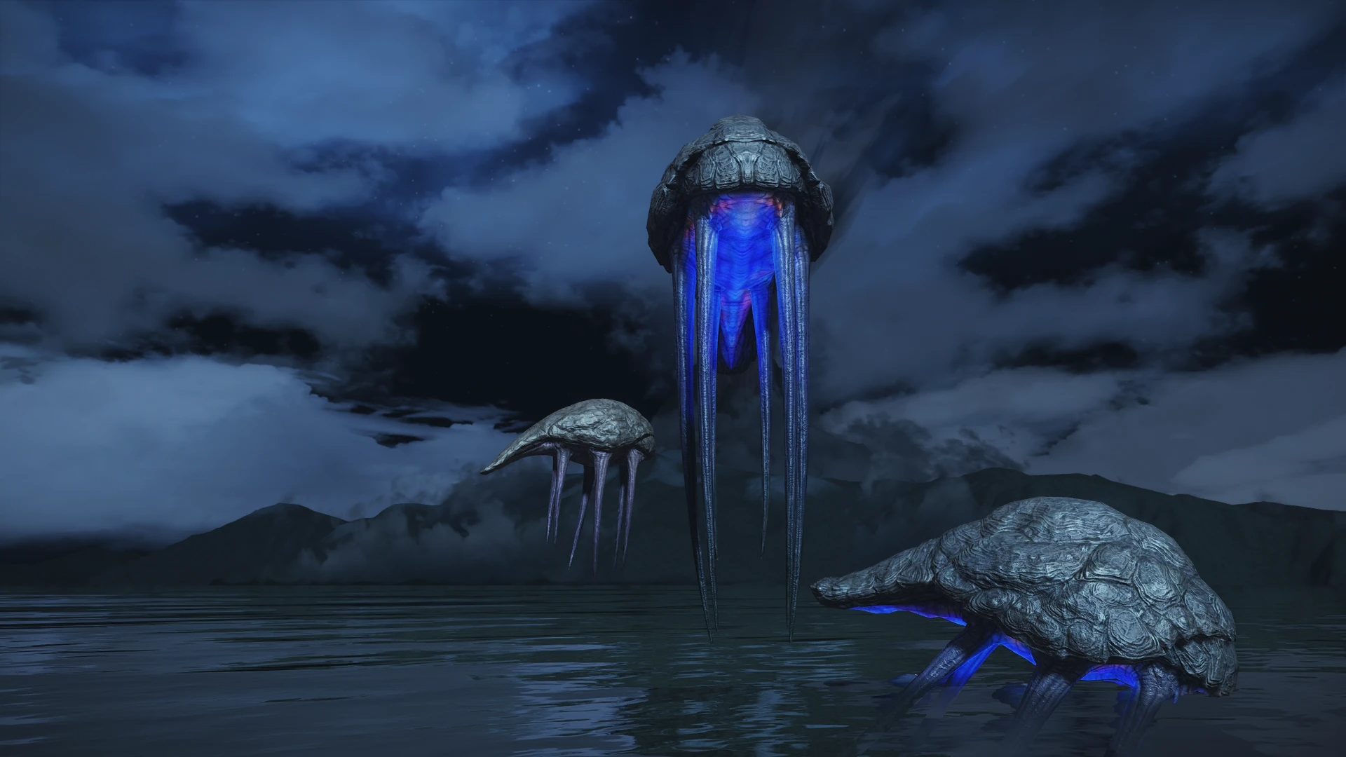 Kanjs - Netch Animated and Halloween Netch mod for The Elder Scrolls V: Skyrim Special Edition