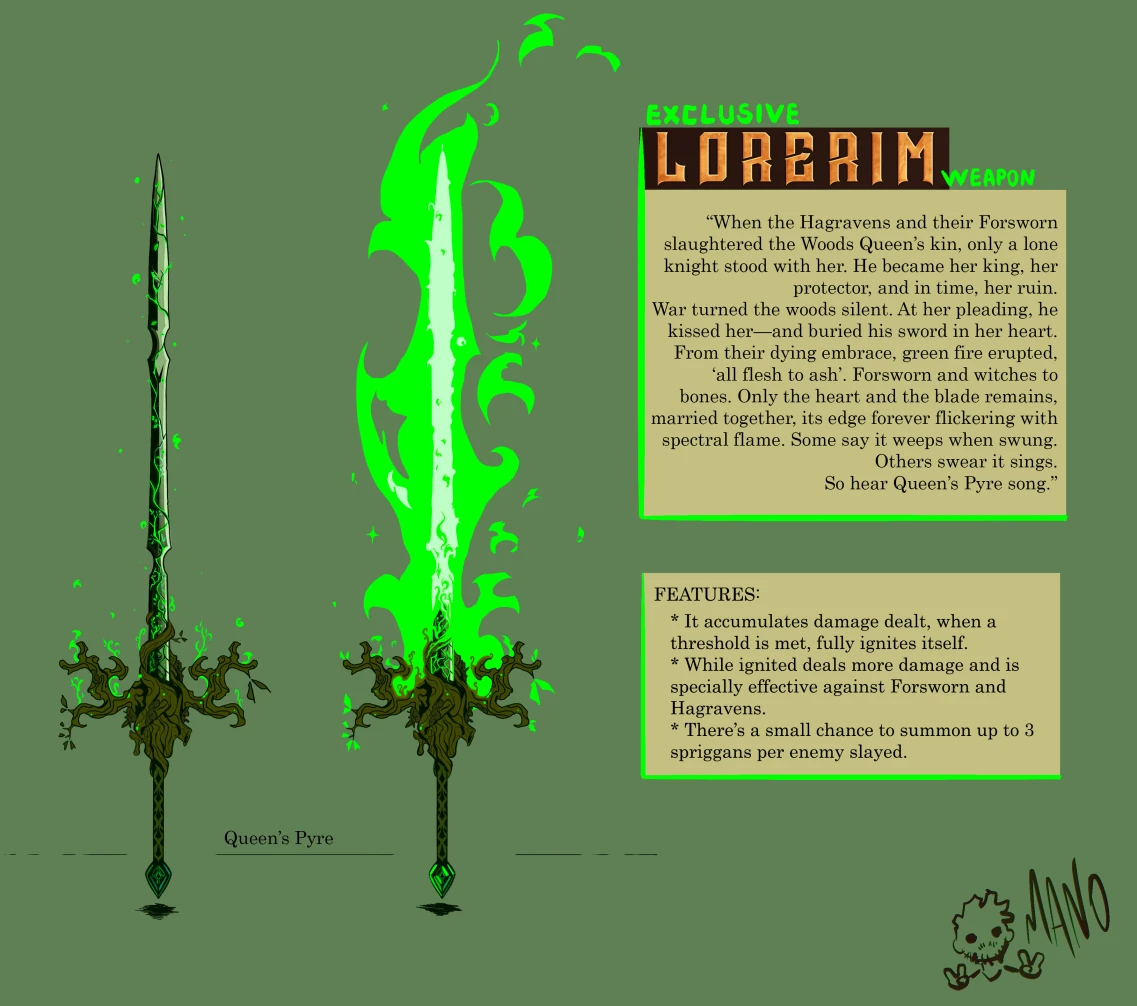 Kanjs - Spriggan Sword Animated mod for The Elder Scrolls V: Skyrim Special Edition