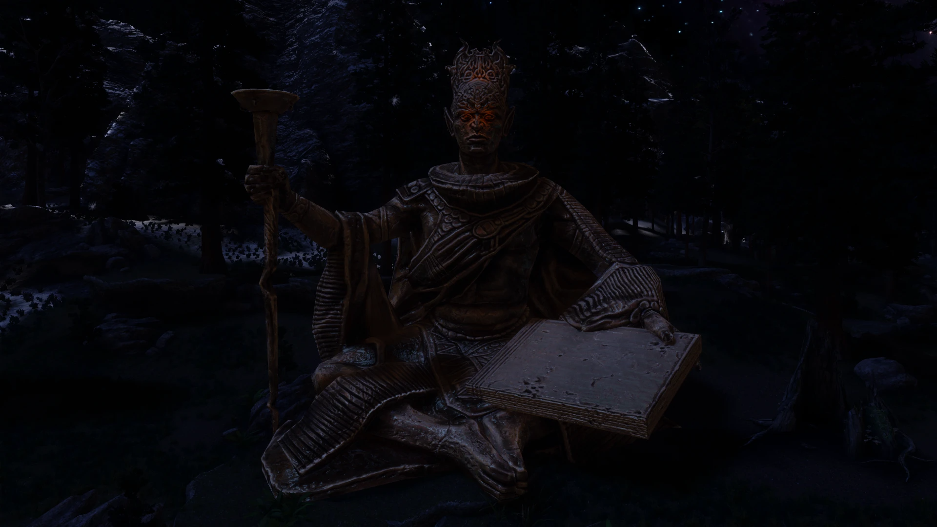 Kanjs - Falmer Statue mod for The Elder Scrolls V: Skyrim Special Edition