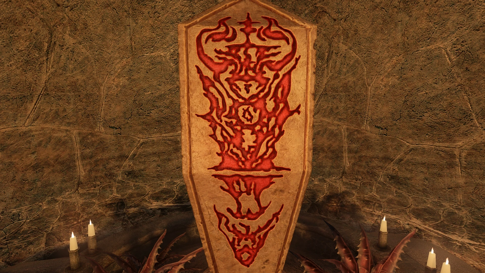 Kanjs - Dunmer Plinths Shrine Animated mod for The Elder Scrolls V: Skyrim Special Edition