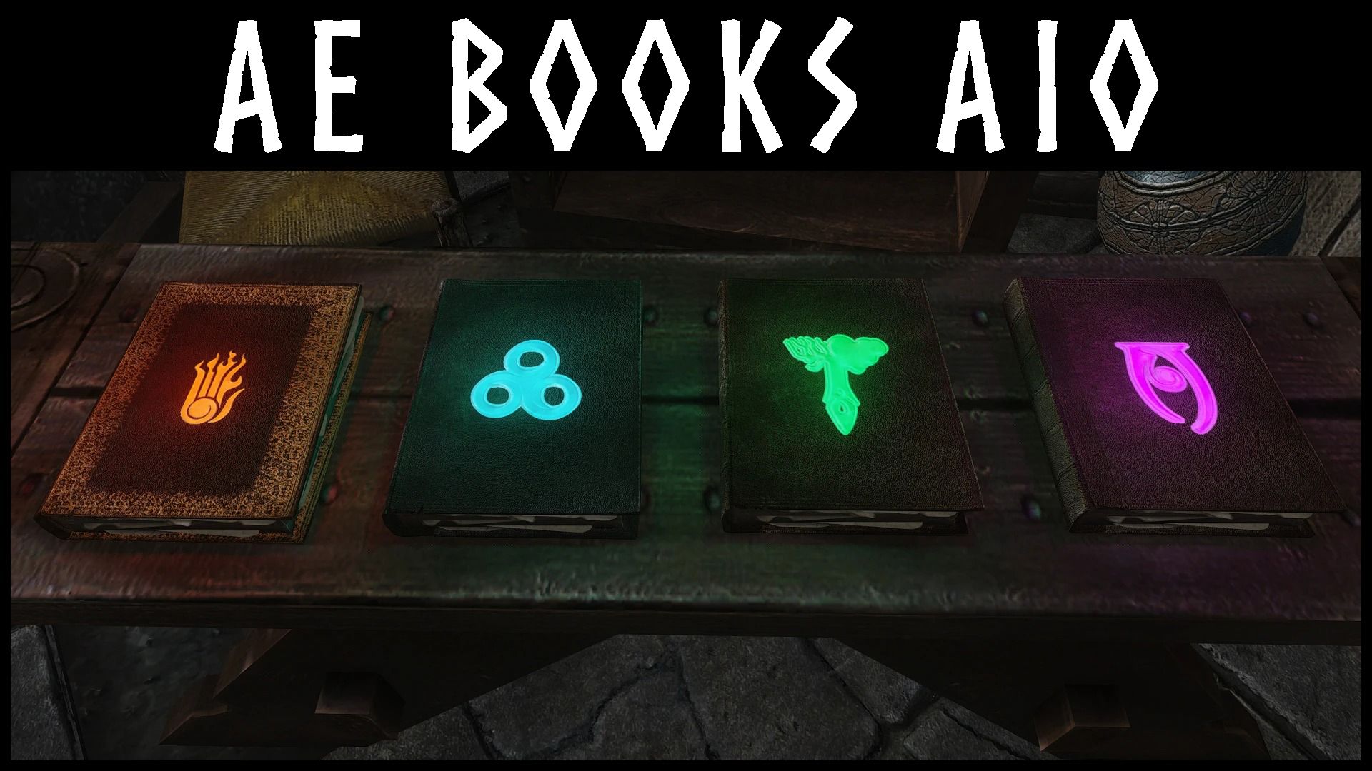 Kanjs - AE Books All In One Animated mod for The Elder Scrolls V: Skyrim Special Edition