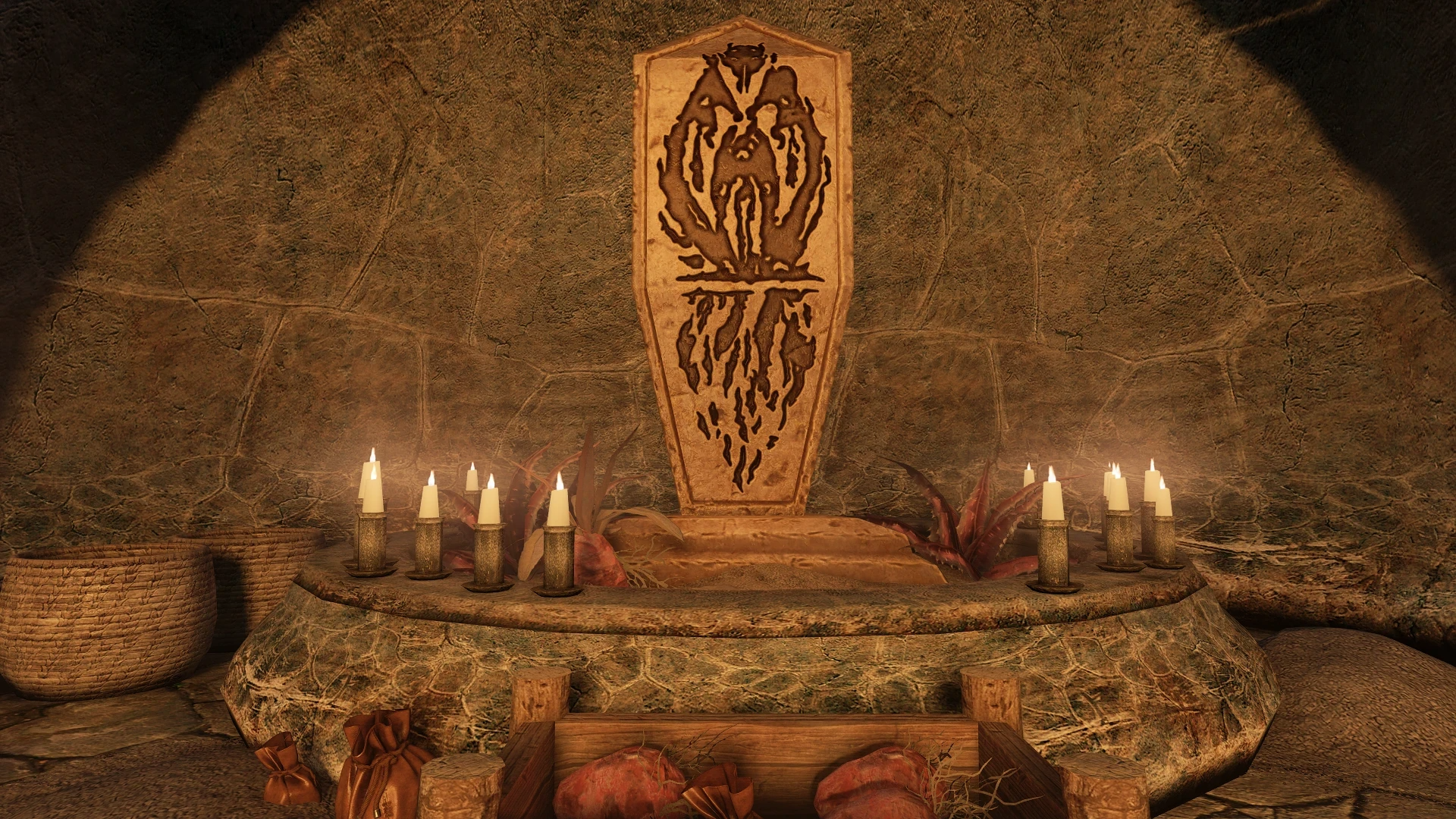 Kanjs - Dunmer Plinths Shrine Animated mod for The Elder Scrolls V: Skyrim Special Edition