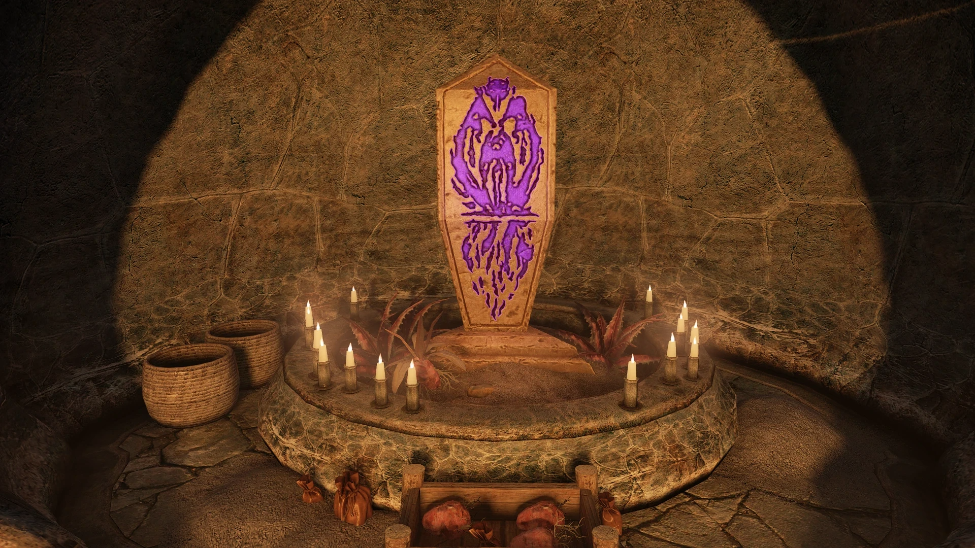 Kanjs - Dunmer Plinths Shrine Animated mod for The Elder Scrolls V: Skyrim Special Edition