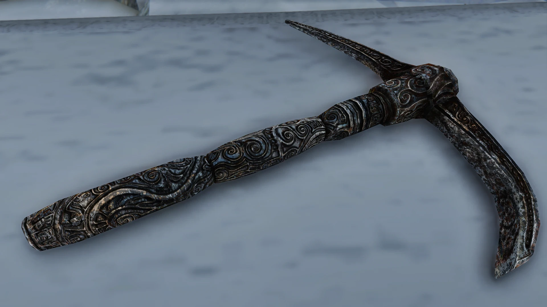 Kanjs - Stalhrim Deposit and Nordic Pickaxe Animated mod for The Elder Scrolls V: Skyrim Special Edition