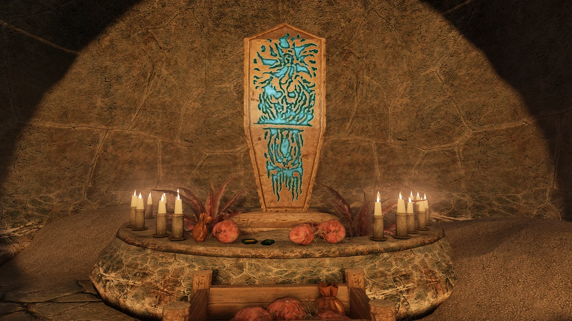 Kanjs - Dunmer Plinths Shrine Animated mod for The Elder Scrolls V: Skyrim Special Edition